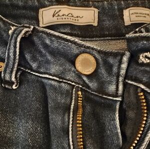 KanCan Dark Wash Denim Bell bottom Jeans, Size 24" Ultra High Rise